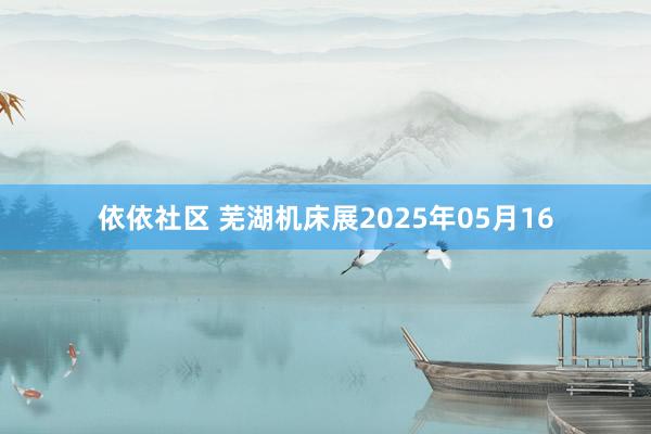 依依社区 芜湖机床展2025年05月16