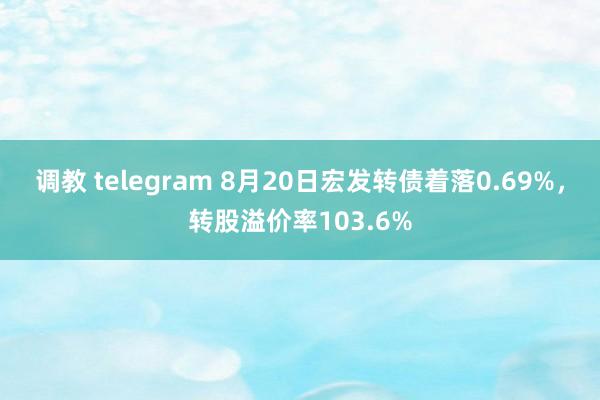 调教 telegram 8月20日宏发转债着落0.69%，转股溢价率103.6%