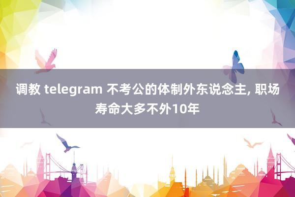 调教 telegram 不考公的体制外东说念主， 职场寿命大多不外10年